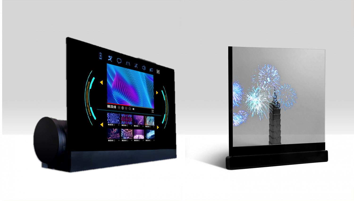 可卷式、折迭性、高透明